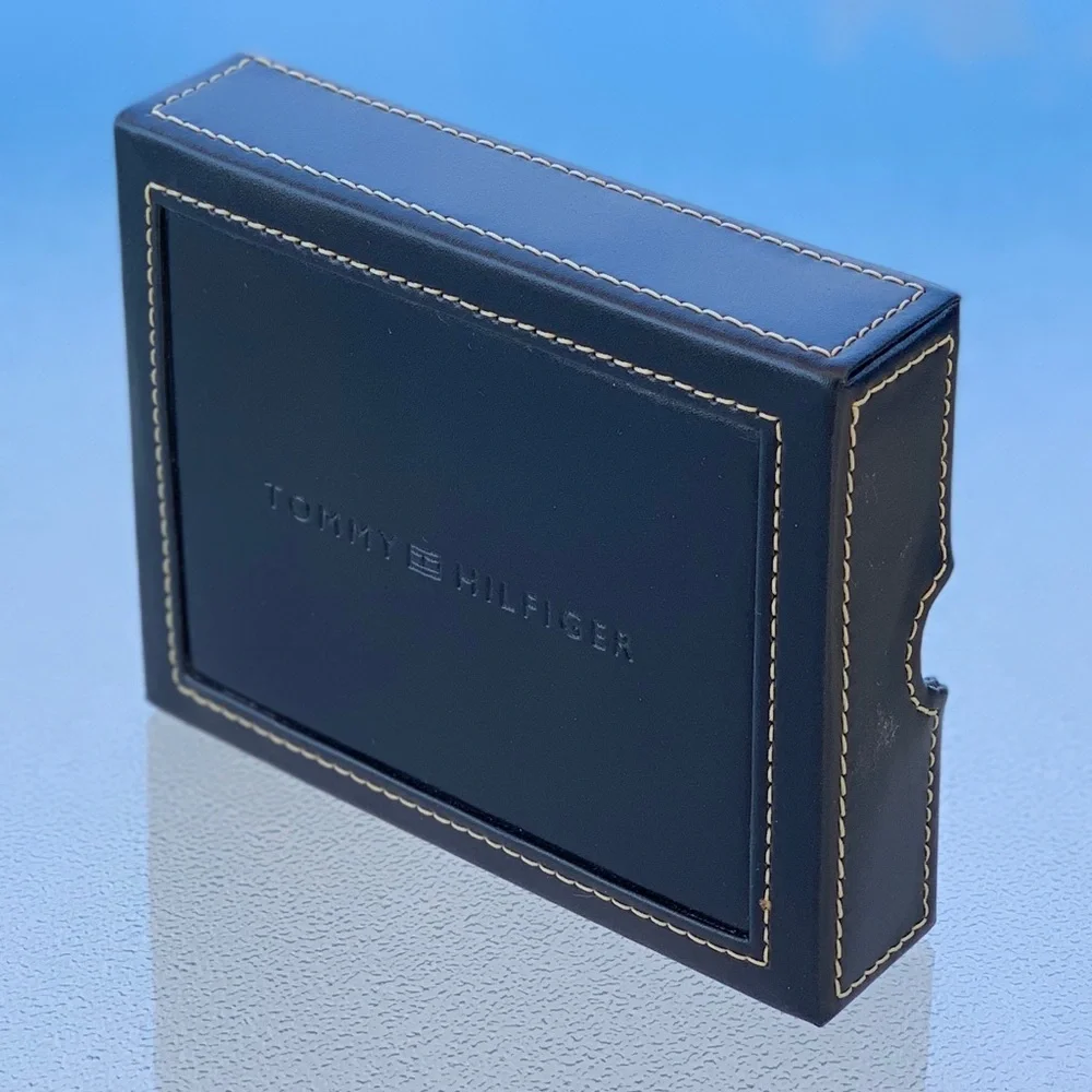 Tommy Hilfiger Navy Wallet Leather Gift Box ~ No Wallet